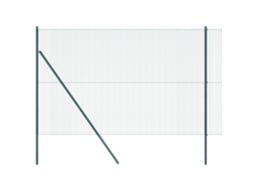 Conjunto 1 Poste De Cerca Vidaxl Verde Aço (10 X 1,6 M)
