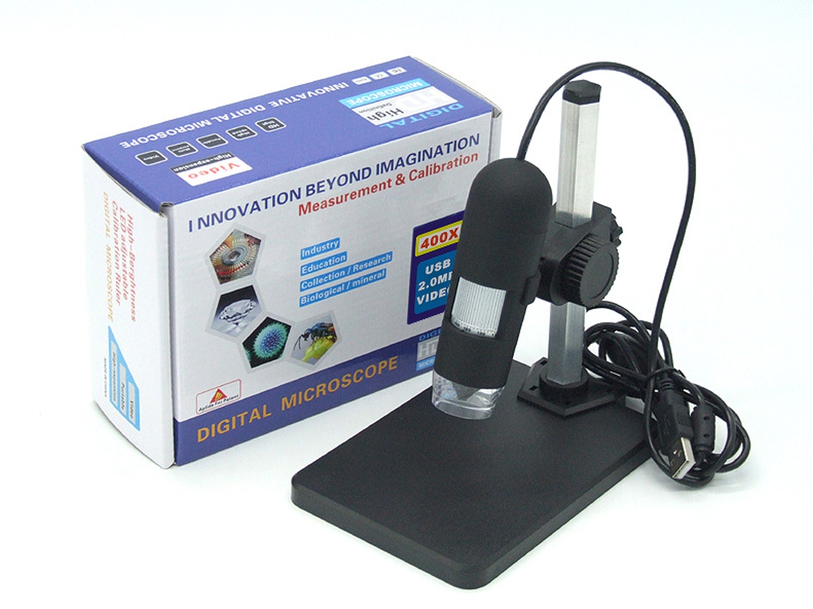 Microscópio Eletrônico Digital Usb 400 Vezes Brilvibera
