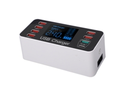 Laxiscreed Estação De Carregamento Usb 8 Portas 40w Com Carregamento Rápido Para Dispositivos