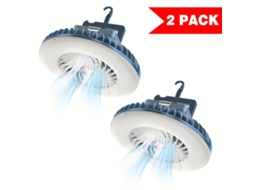 Kit Com 2 Lanternas Led Portáteis Para Camping, Recarregáveis Via Usb, Com Ímã Para Pendurar Em Barracas, Para Uso Interno E Externo