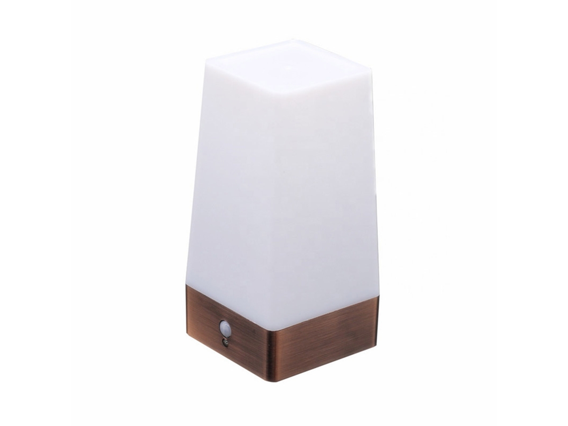 Lâmpada de mesa LED com sensor de movimento PIR bateria powered luz noturna ambiente portátil | S/MARCA