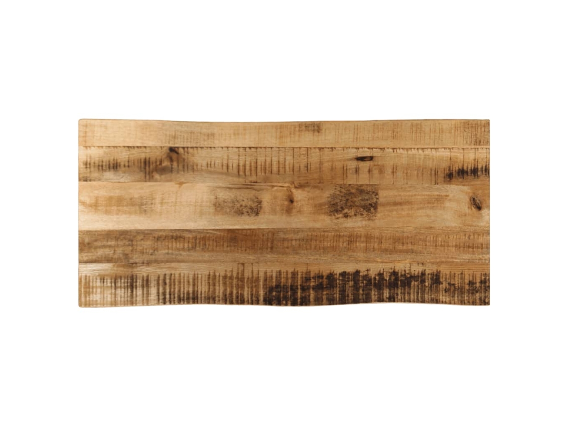 Vidaxl Tampo De Mesa C/ Borda Viva 80x40x2,5cm Mangueira Áspera Maciça