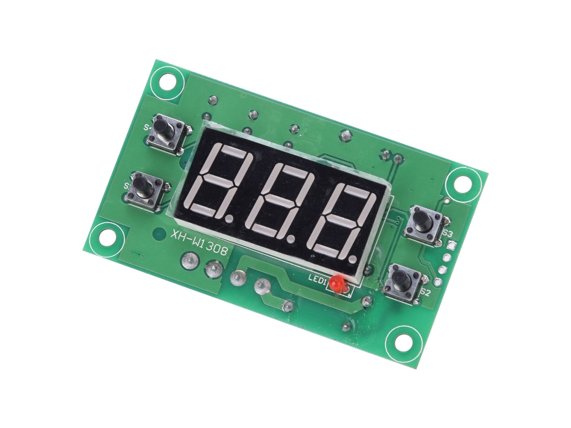 Termostato Electrónico Xh-w1308 12vdc Interruptor Controlador De Temperatura Luz Azul