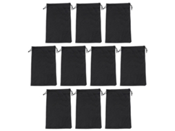 Bolsas de proteção para óculos de esqui Rebe-10: Camadas leves com cordão ajustável para armazenamento seguro, 25x14cm, pretas.