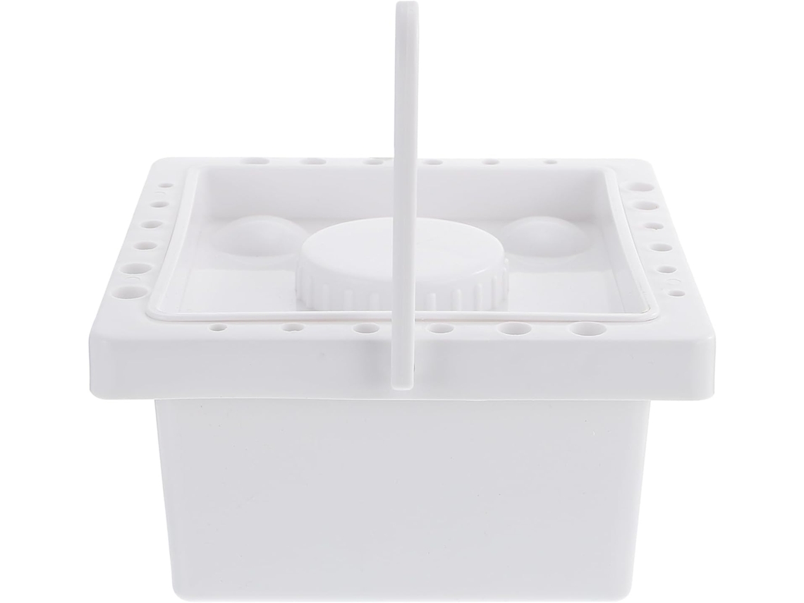 Bandeja De Mistura Portátil De Plástico Branco Para Limpeza De Pincéis De Pintura