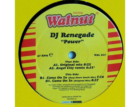 Vinil Power, Dj Renegade Walnut Records
