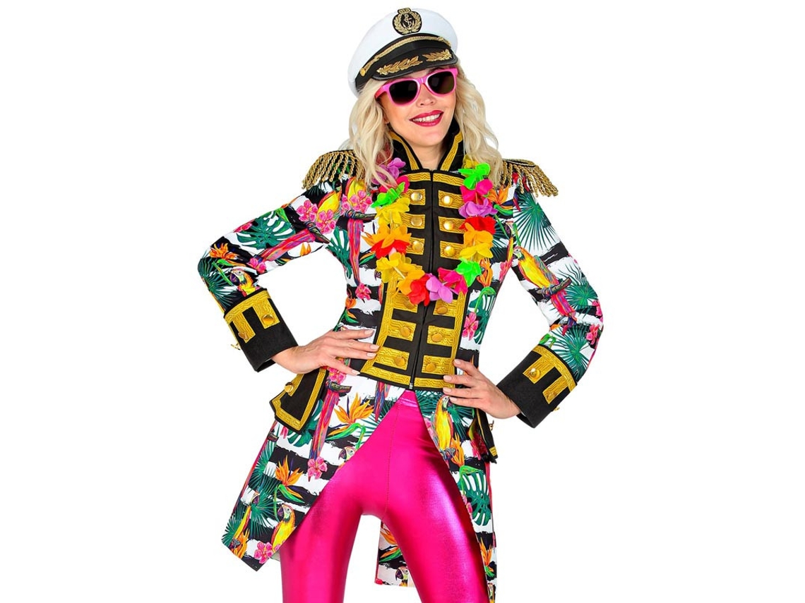 Fato ou fraque floral Tropicana para mulher
