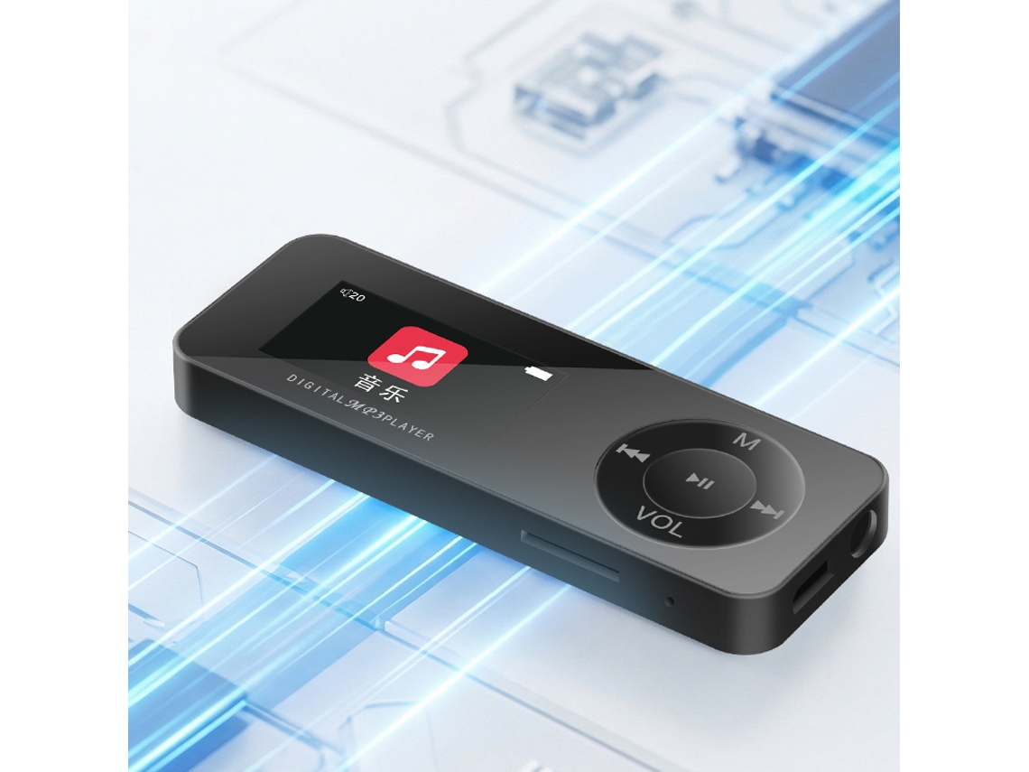 Walkman Reprodutor Mp3/mp4, Reprodutor De Música Bluetooth Com Fm8gbpretoczhhmart