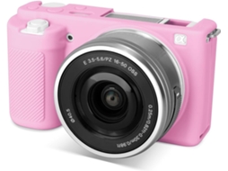 Capa Protetora De Silicone Macio Para Câmara Sony Zv-e10 Rosa Panoona