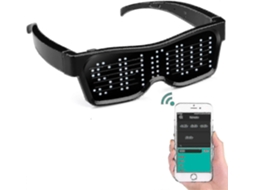 Led Bluetooth Óculos App Conectado Led Display Óculos Inteligentes Diy Funky Óculos