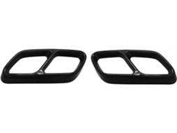 Escape Traseira Aço Inoxidável Mercedes Classe C W206 2022-2023 Chrome 2 Peças