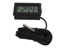 Termômetro Digital Lcd Embutido Com Sonda À Prova D'água Para Incubadora E Medição De Temperatura
