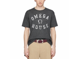 Rockinstone Animal House Movie Omega House Heather Black Adult T-shirt Size:l