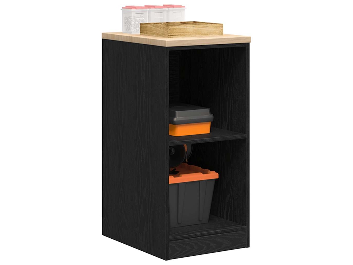 Vidaxl Armário De Arrumação De Garagem Preto 40x51x85 Cm