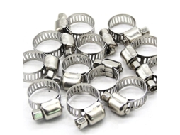 100 Clips De Mangueira Inox Para Fixar Conexões De Mangueira Flexível De Gás Residencial 13-19mm