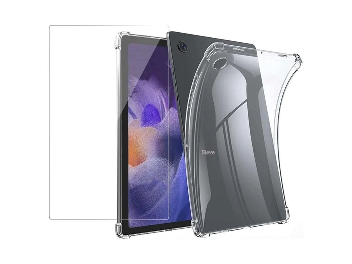Capa Boom para Galaxy Tab A9 em TPU + Vidro Temperado com Bordas Curvas 2.5D