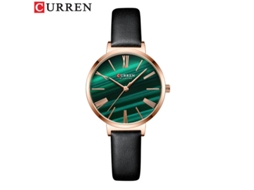 Relógio Feminino De Quartzo À Prova D'água Com Pulseira De Aço E Design Moderno.