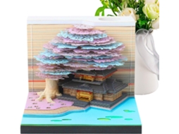 Calendário 3d em Papel, Bloco de Notas com na e para CHABERLU