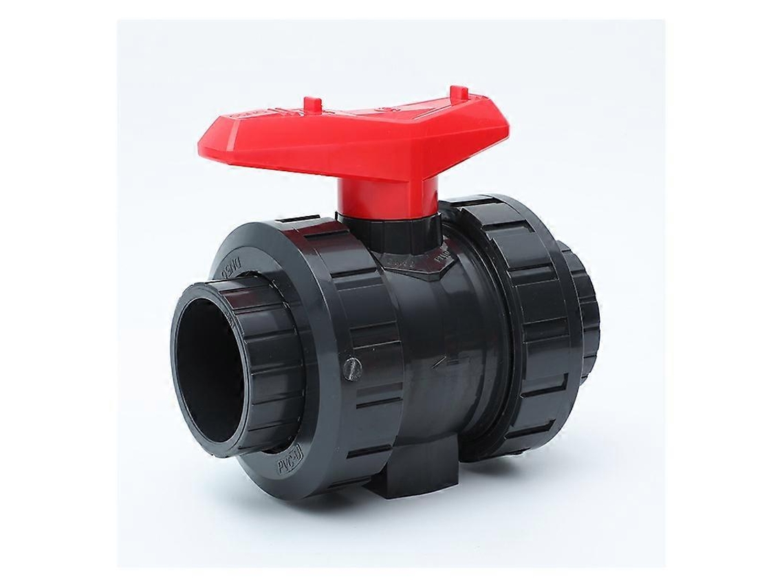 Válvula de bola PVC U 32mm, 1 polegada, resistente, para conexões de piscina, jardim, resistente a 16 bar, 10°C a 45°C