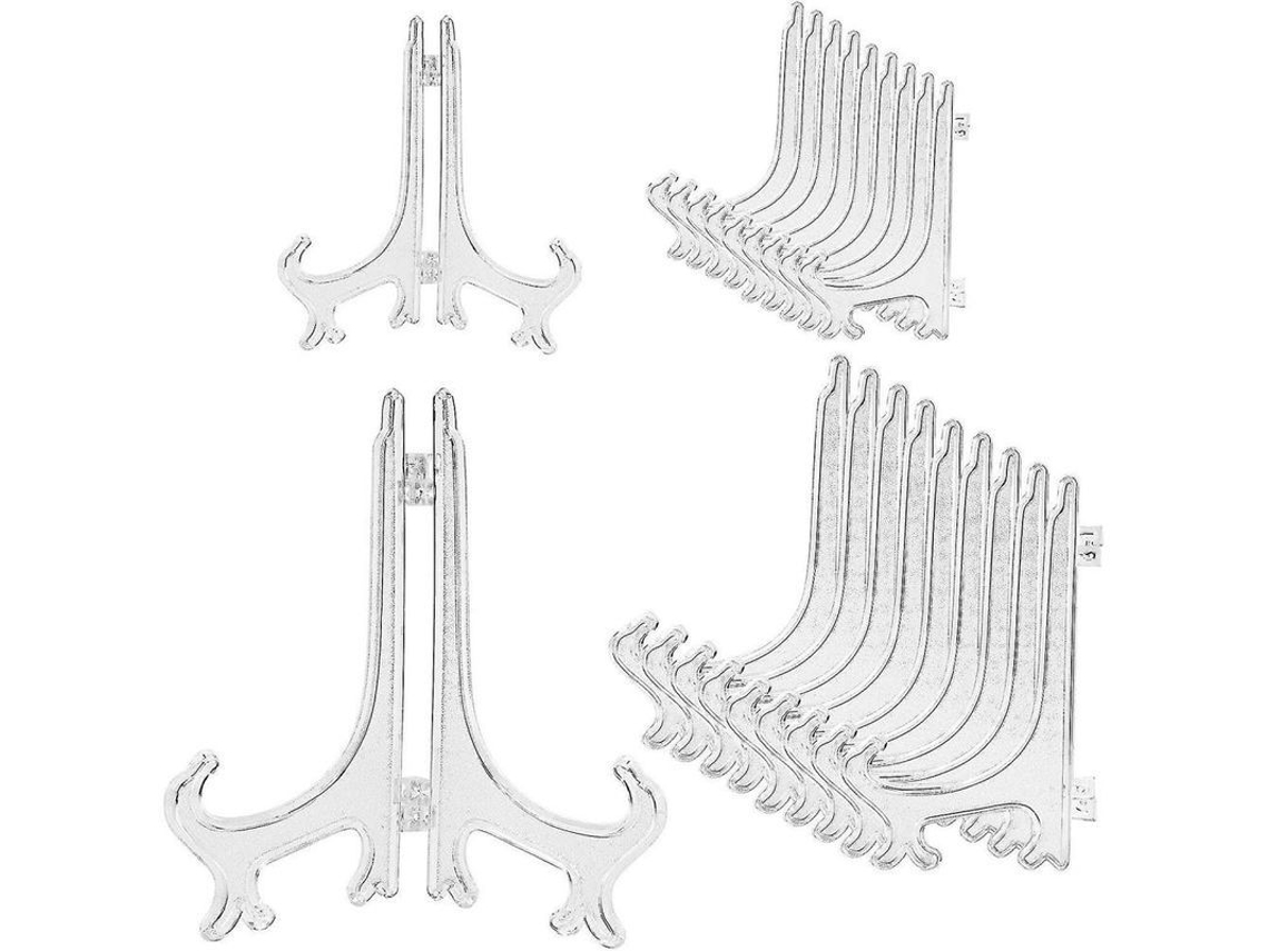 2026 20 Soportes de Easel de Plástico para Exhibir Platos, Fotos Y Artículos Pequeños Olo