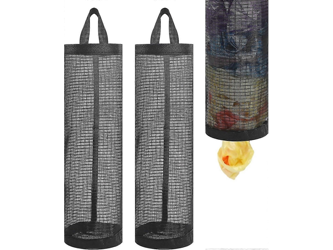 Suporte Para 2 Sacolas Plásticas, Suporte Para Sacolas De Compras, Dispensador De Sacolas De Lixo Dobrável Em Tela Para Pendurar