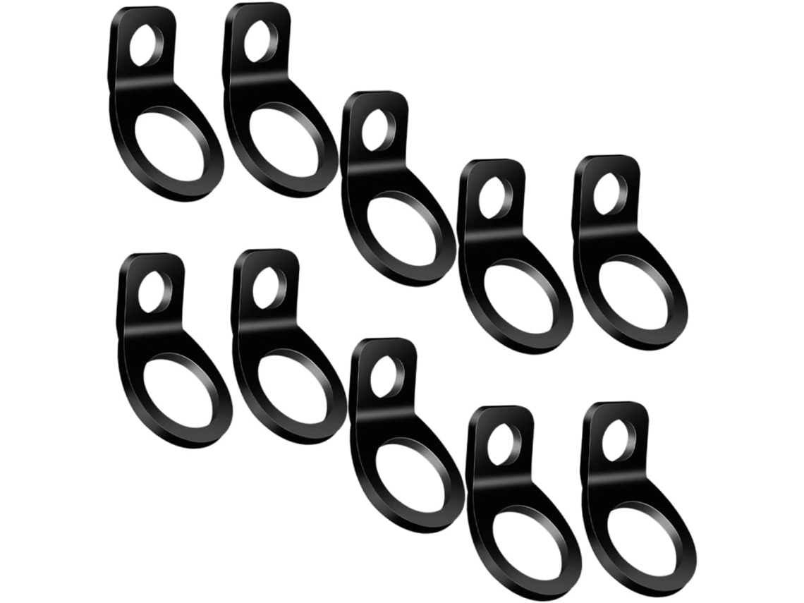 Conjunto De 10 Ganchos Amarração Compactos E Resistentes Em Aço Inoxid