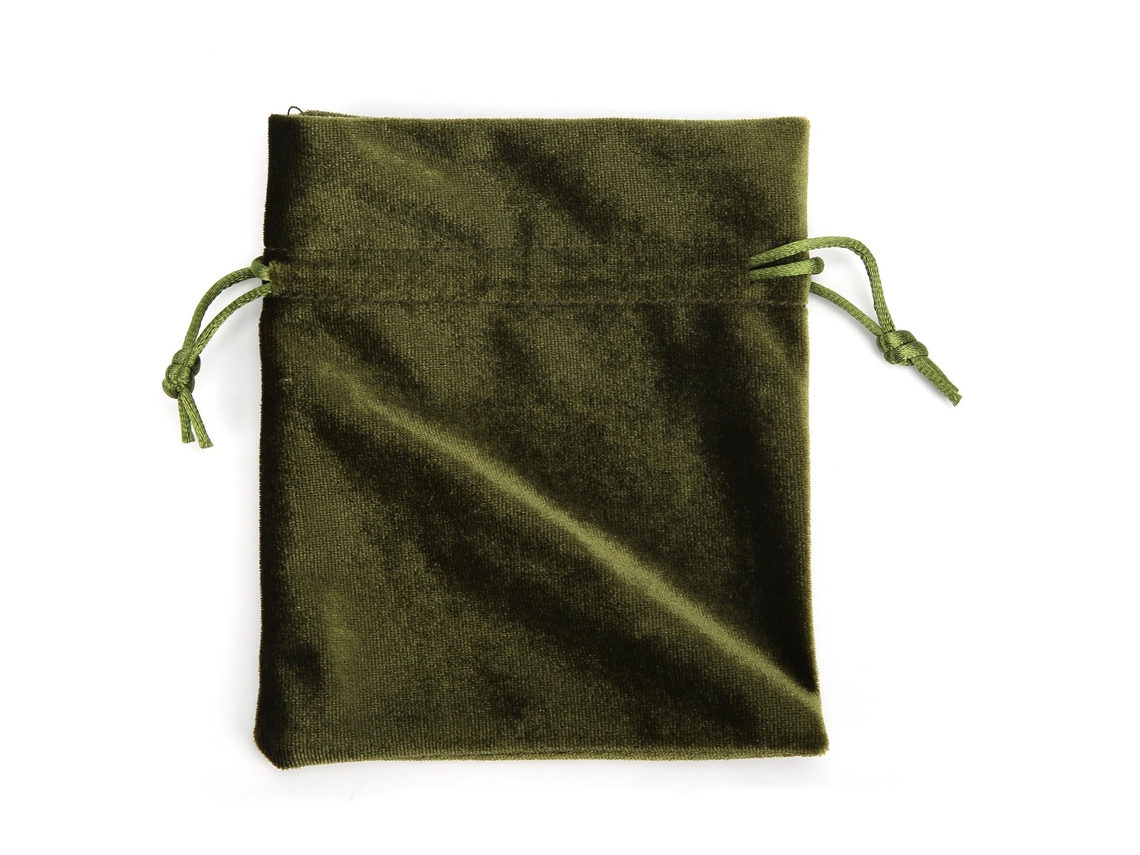 Ats bolsa de Tarot de Terciopelo com Cordão Suave para Armazenar Cartas de Jogo, Joias e Moedas Cor Verde