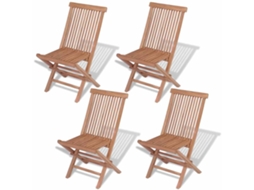 Folding Chair, Folding Chairs Vidaxl Marrom Teca (n/a)