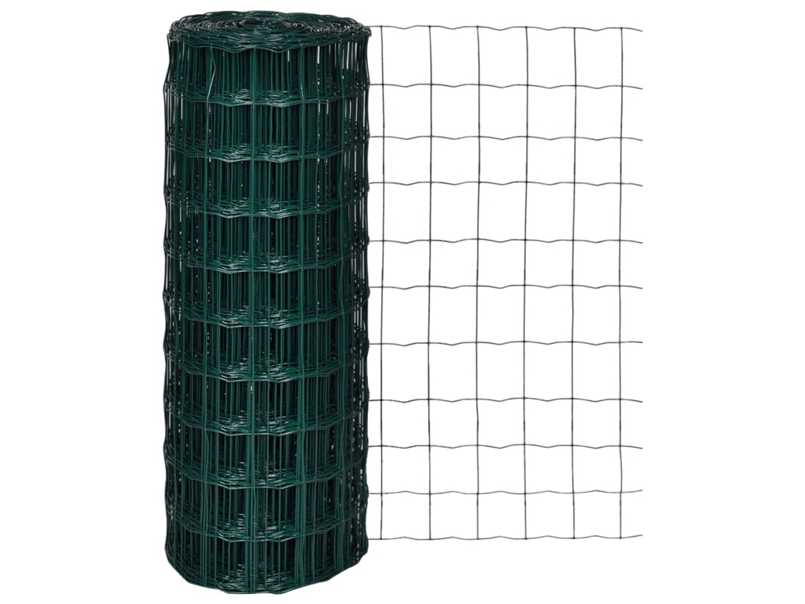Vidaxl Cerca 10 X 1,0 M Aço Verde