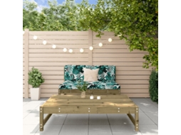 2 Pcs Conjunto Lounge De Jardim Madeira De Pinho Impregnada Dkd Home Decor