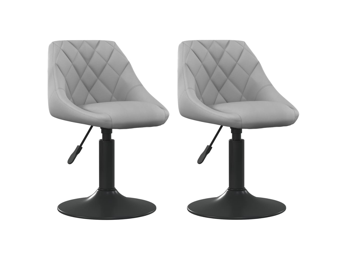 Swivel Dining Chair, Swivel Dining Chairs Vidaxl Cinzeto Veludo (n/a)
