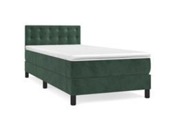 Box Spring Bed, Box Spring Beds Vidaxl Verde Veludo (80 X 200 Cm)