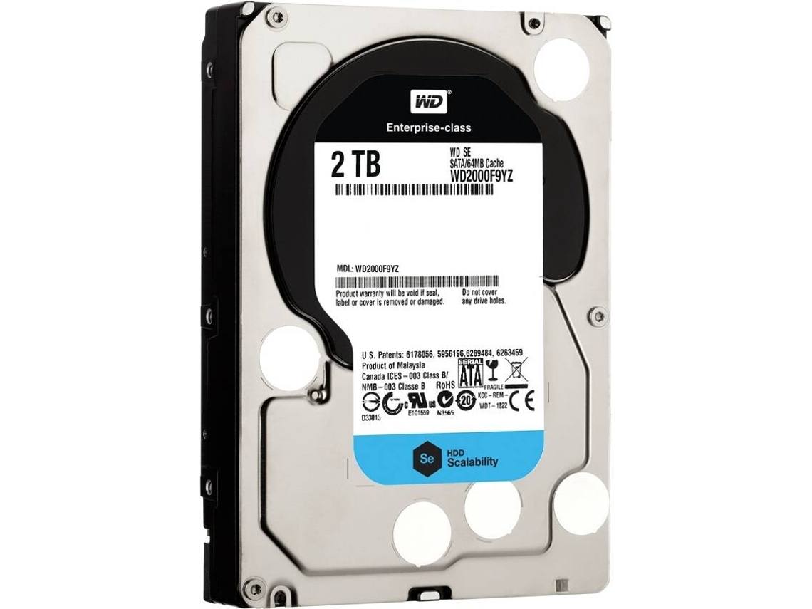 Disco HDD Interno WD WD2000F9YZ (2 TB - SATA - 7200 RPM) | Worten.pt