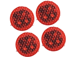 Shineofi Conjunto De 4 Luzes Advertência Led Magnéticas Vermelhas Para Portas Carro, Em Pvc À Prova D Água, Indicadores