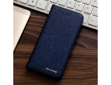 Cmai2 Capa Em Couro Pu Com Porta Cartões Para Apple Iphone 7 / 8 / Se(2020) / Se(2022) - Azul