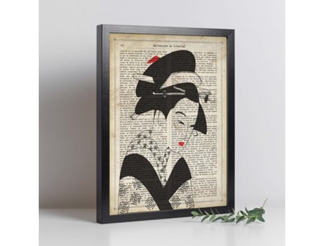 Pôster De Gueixa Em Preto E Branco. Geismas Design Japonês Com Definições De Cultura Japonesa.