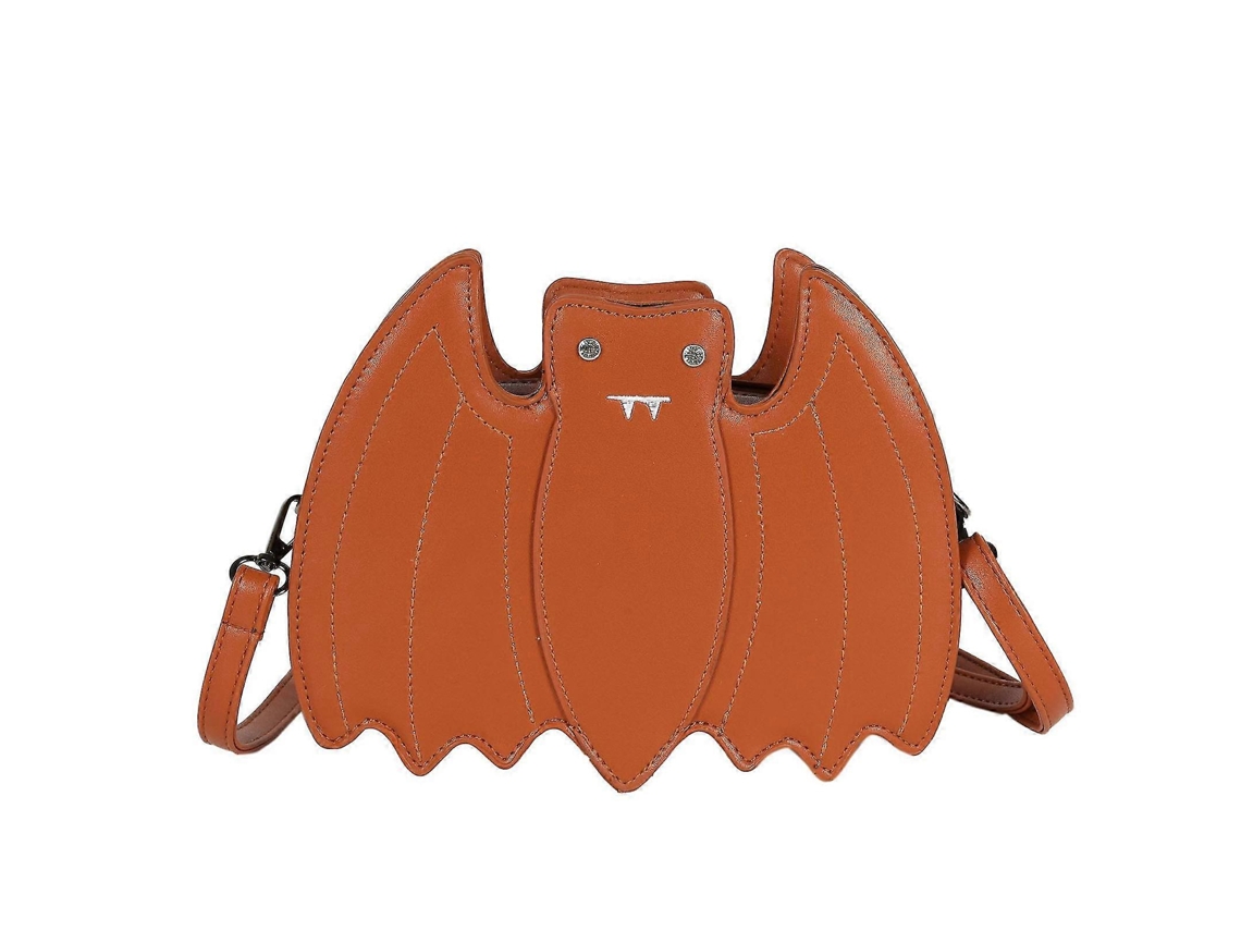 Bolsa De Ombro Gótica De Morcego Em Couro Sintético, Bolsa Transversal Para Mensageiro Criativo Bbrowns