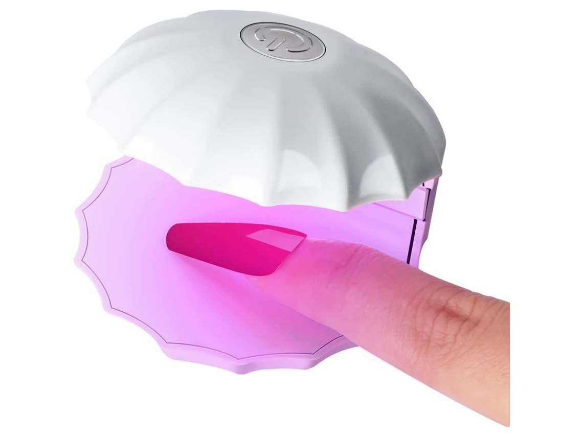 Lâmpada Led Mini para Unhas 18w com 5 Lâmpadas, Usb Rápido Secagem Luz Uv Portátil para Esmaltes em Gel