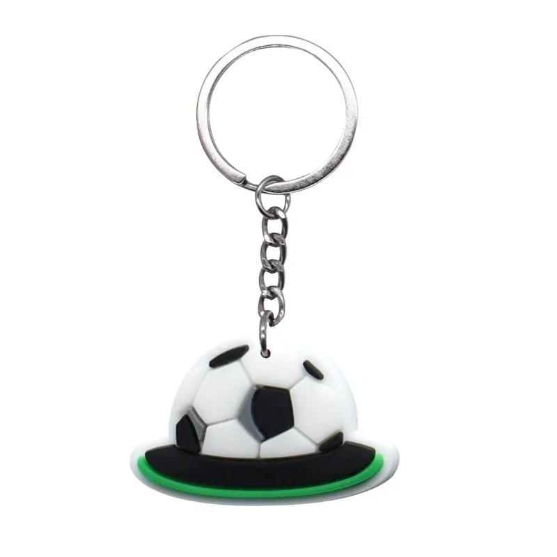 (pacote Com 2) Chaveiros Com Tema De Futebol, Em Borracha Macia De Pvc, Pingentes Decorativos