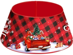 Colarinho Para Árvore De Natal Estilo Fazenda | Saia Para Árvore De Natal Em Formato De Casinha De Desenho Animado