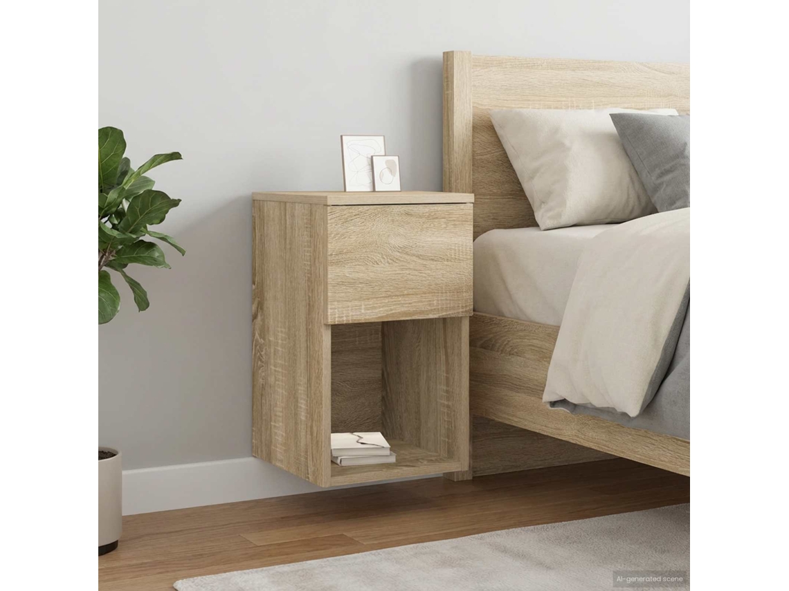 Vidaxl Armário De Cama Carvalho Sonoma 29 X 31,5 X 49 Cm