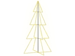 Árvore de natal em cone VIDAXL Branco Metal (143 x 250 cm)