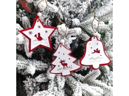 Wabjtam 9 Peças Enfeites De Árvore De Natal Em Presente Memorial De Natal Olysi Shop