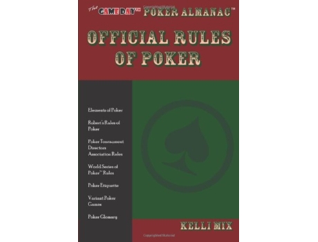 Livro The Game Day Poker Almanac Official Rules of Poker de Kelli Mix (Inglês)