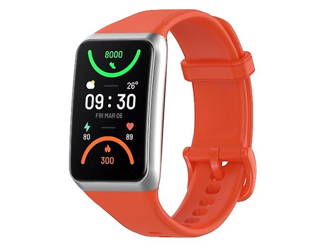 Bracelete de Smartwatch para Oppo Band 2 Faixa de Relógio de Silicone Macio de Cor Sólida Laranja VENISYMLIS
