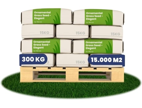 Semente de Relva Ornamental Elegante 300 Kg para 1,5 Ha ORGANIFER