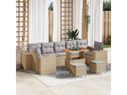 Vidaxl Conjunto De Sofá De Jardim 10 Unid. 9-número De Lugares