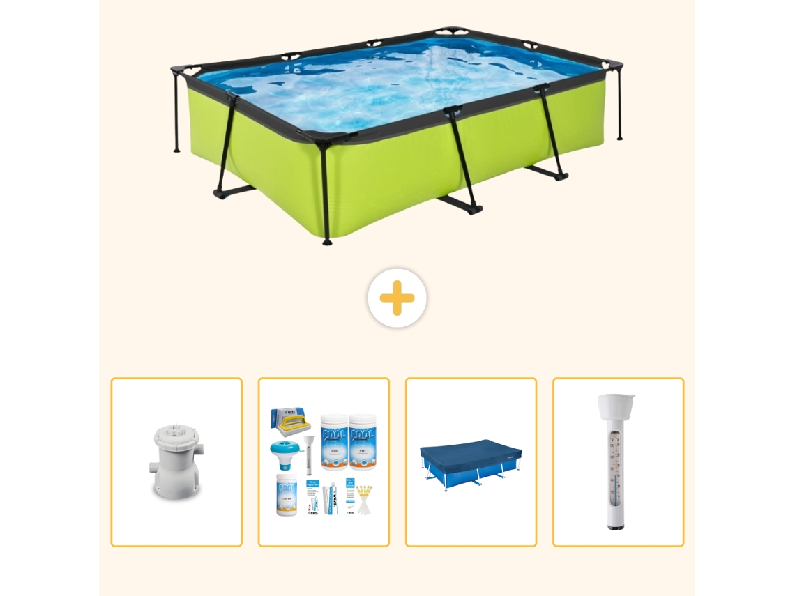 Exit-toys Piscina Exit Retangular - 300x200x65 Cm - 5-peças S237