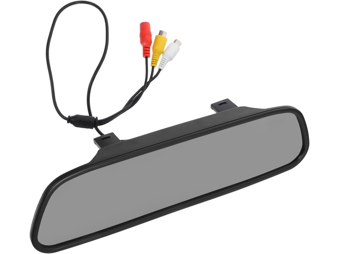 Espelho Retrovisor Automotivo De 5 Polegadas Com Tela De Entrada Av Dupla E Monitor Compacto Para Câmera De Ré.