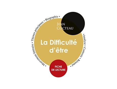 Livro Fiche de lecture La Difficulté dêtre Étude intégrale French Edition de Jean Cocteau (Francês)